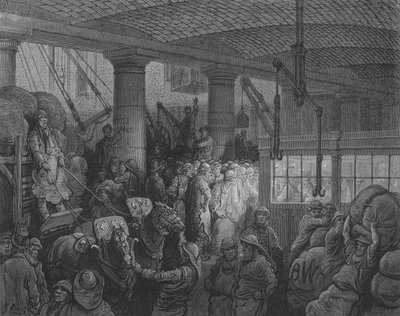 Sainte-Catherine Docks by Gustave after Dore